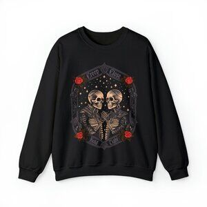 Creep Close, Hold Tight Halloween Skeletons Sweatshirt